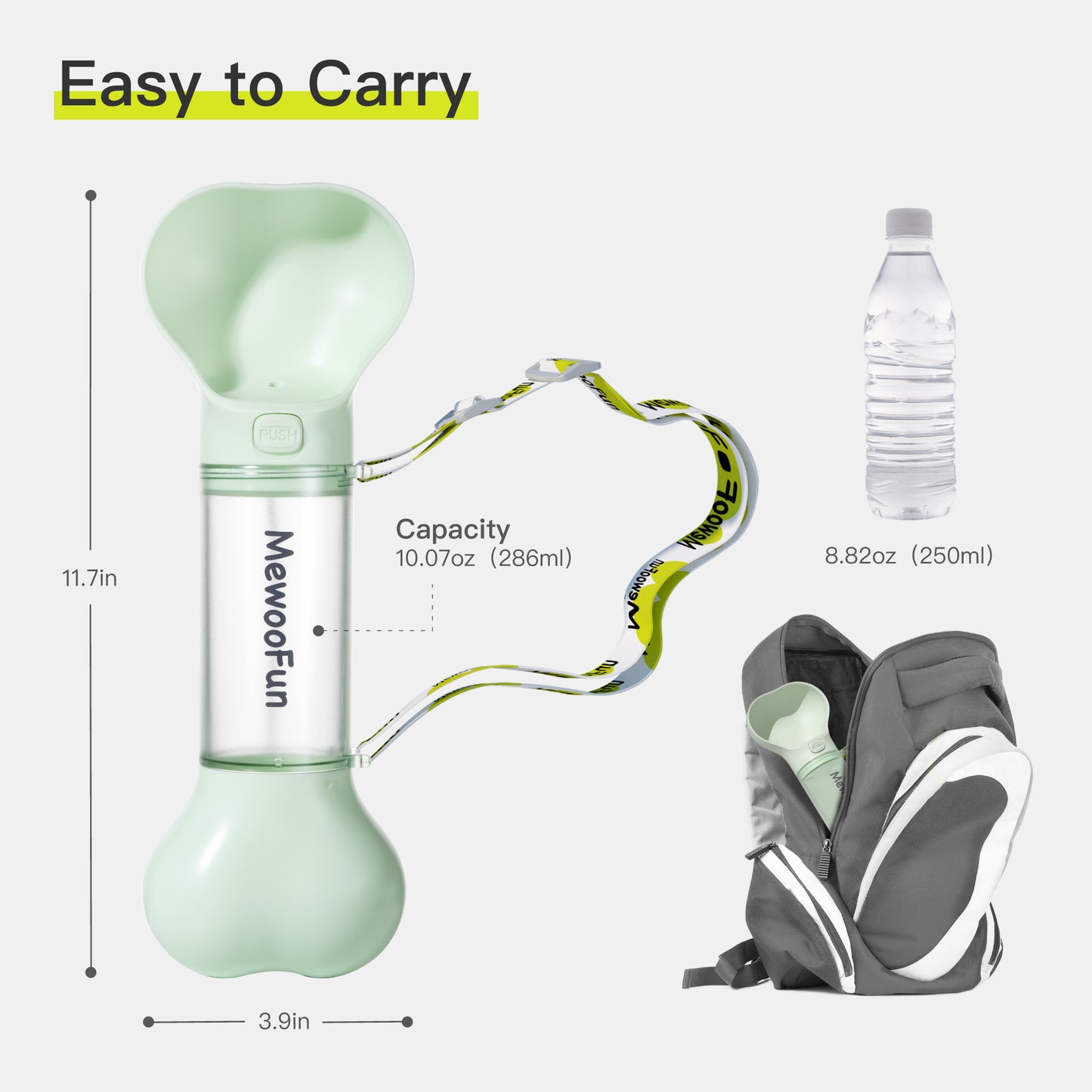 Pet Dog Water Bottle- Outdoor and Travel Drinking