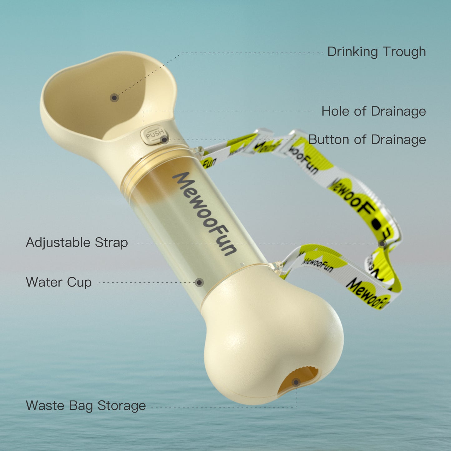Pet Dog Water Bottle- Outdoor and Travel Drinking